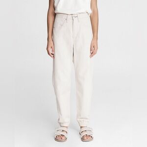 Rag & Bone Denim Jogger Pants Hemp Cotton Cream Natural Wash Size 25